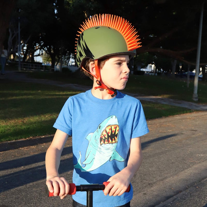 Krash! Green Slash Mohawk Youth 8+ Helmet - Image 2